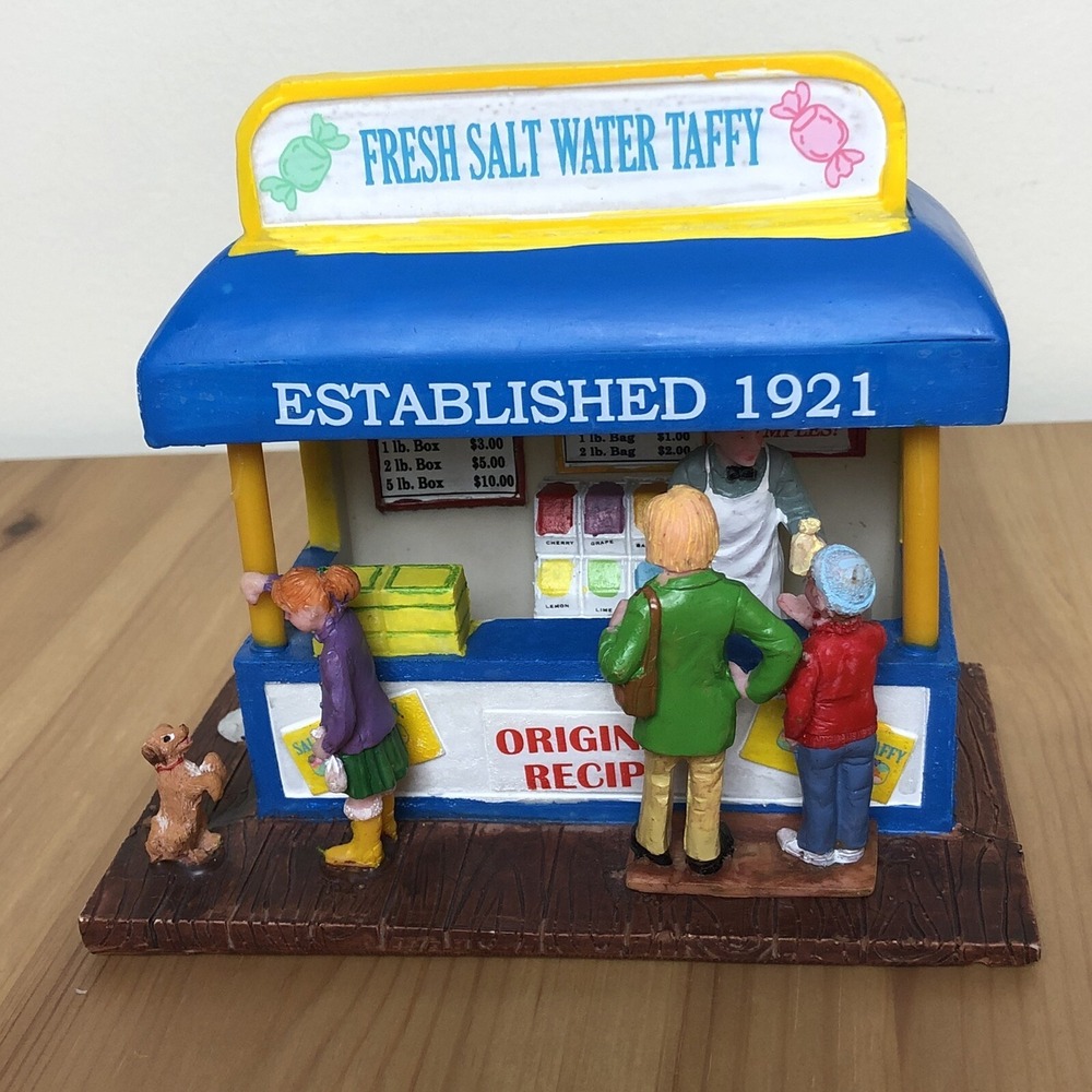 Lemax Carole Towne Collection Village Taffy Stand Table No Box